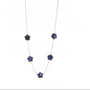 Collana dorato - Collana Quadrifoglio Blue Gold
