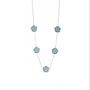 Collana - Collana Quadrifoglio Silver Turquoise