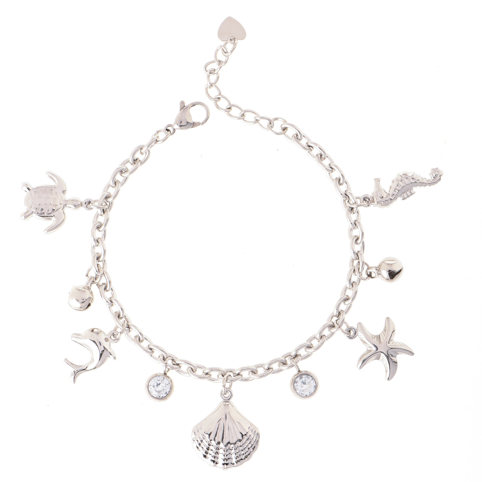 Bracciale con charm - Bracciale Marine Charm Silver