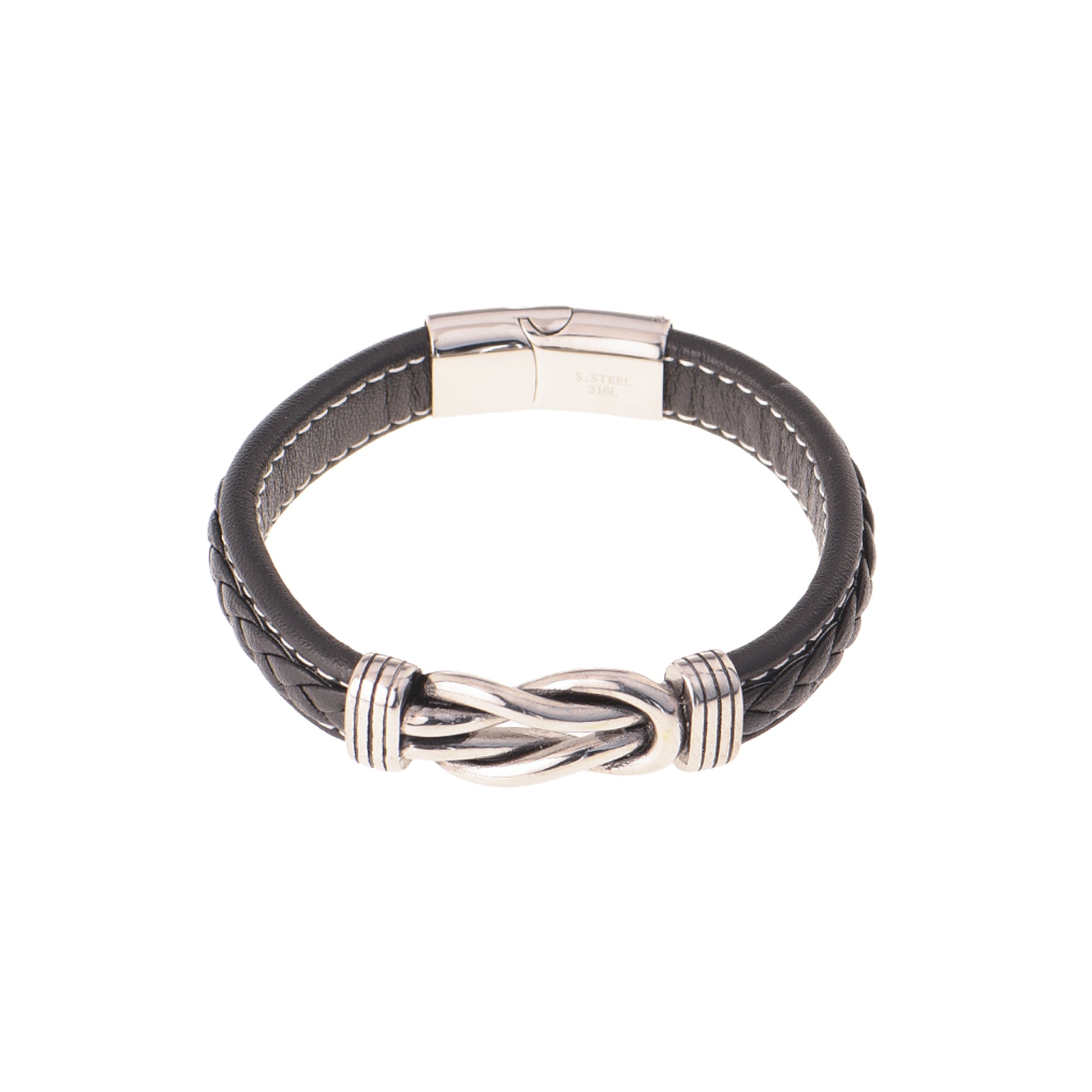 Bracciale in acciaio inossidabile - Bracciale Uomo Knot
