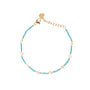 Bracciale dorato - Bracciale Sea Pearl Turquoise