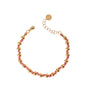Bracciale dorato - Bracciale Sun Knot Pink