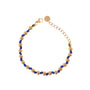 Bracciale dorato - Bracciale Sun Knot Blue