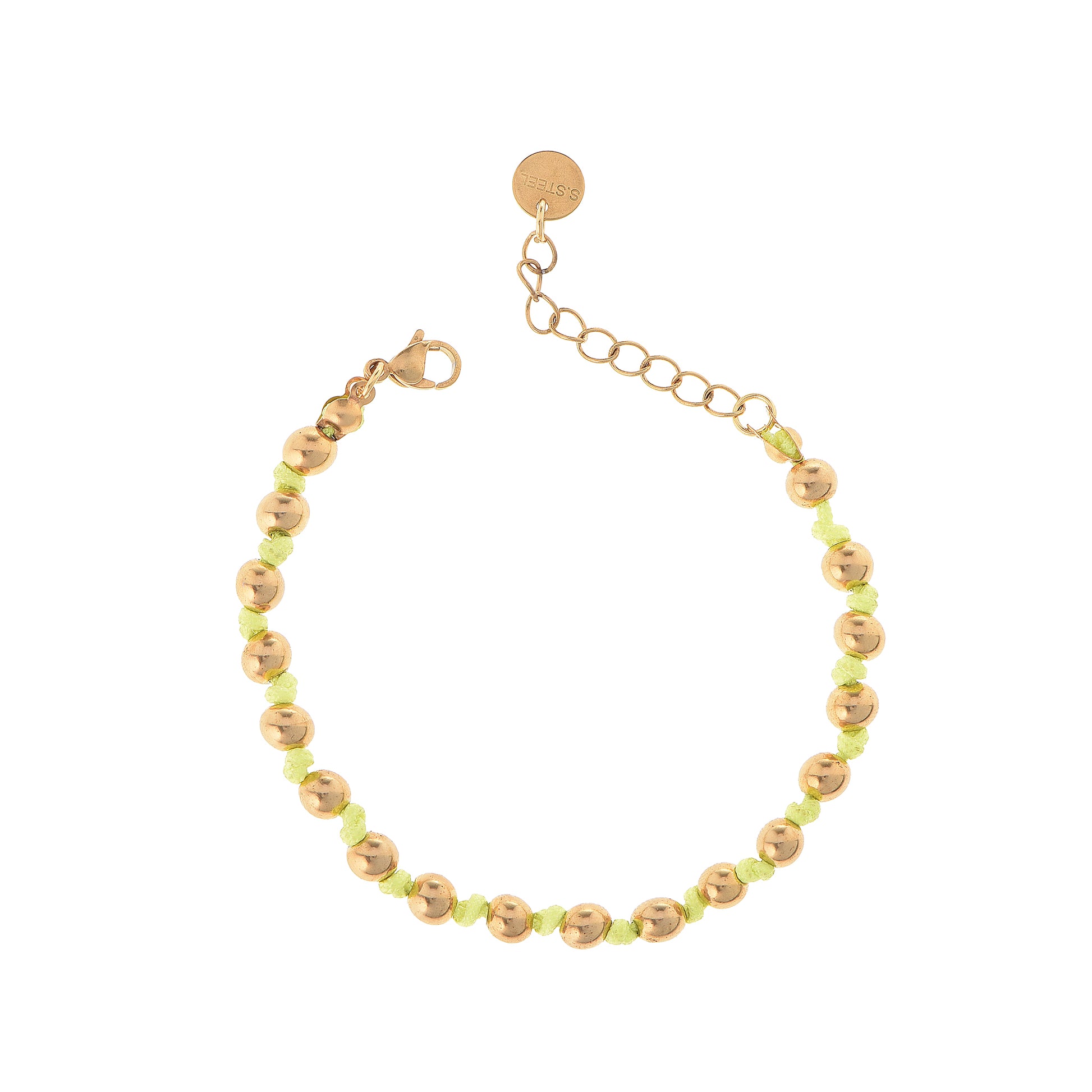 Bracciale dorato - Bracciale Sun Knot Lime