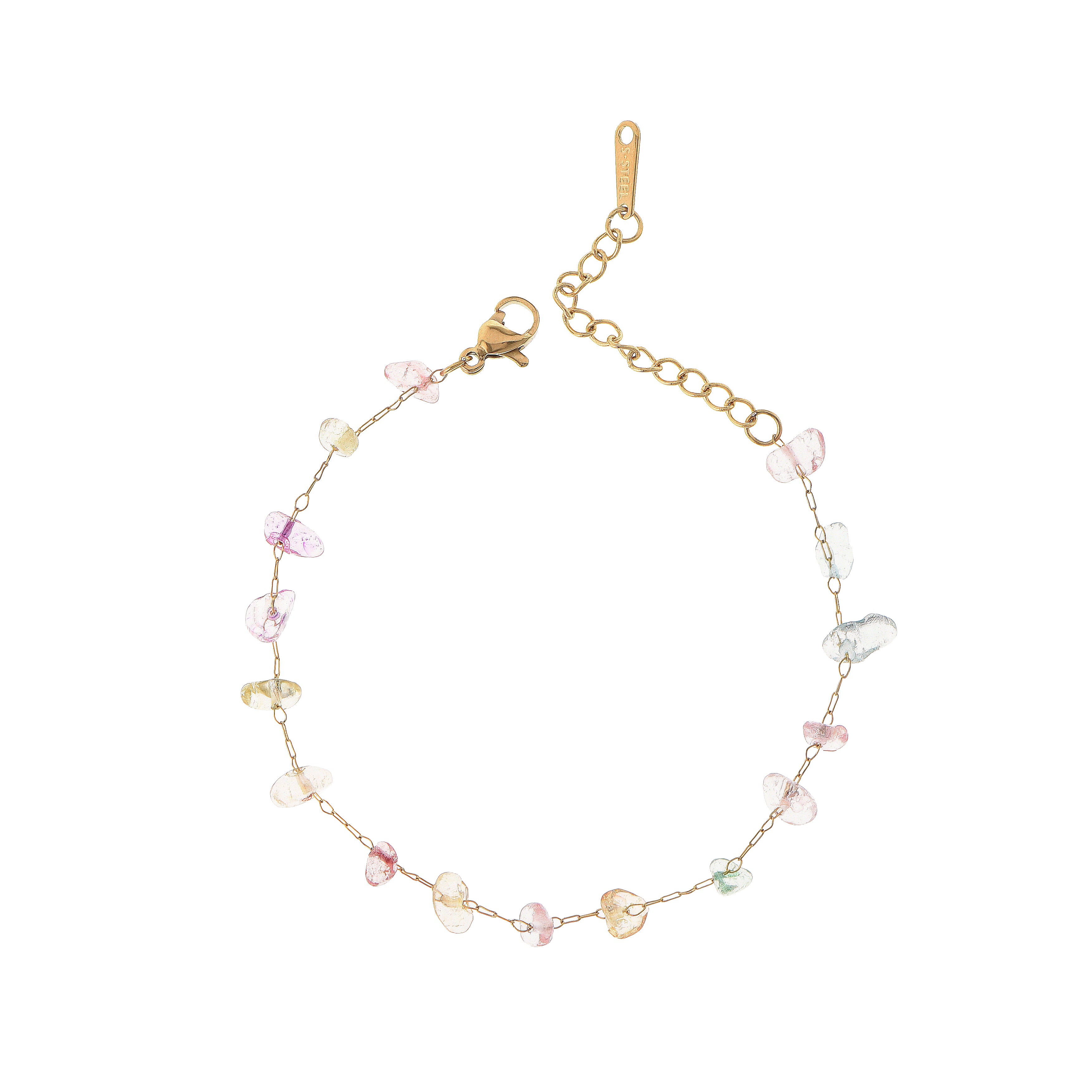 Bracciale dorato - Bracciale Multicolor Ultralight