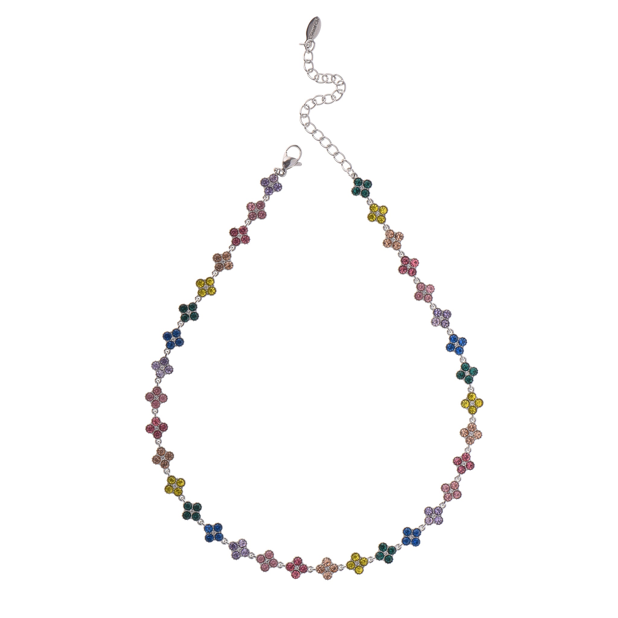 Collana - Collana Serin Silver Multicolor