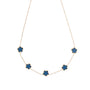 Collana dorato - Collana Gold Quadrifoglio Blu Navi
