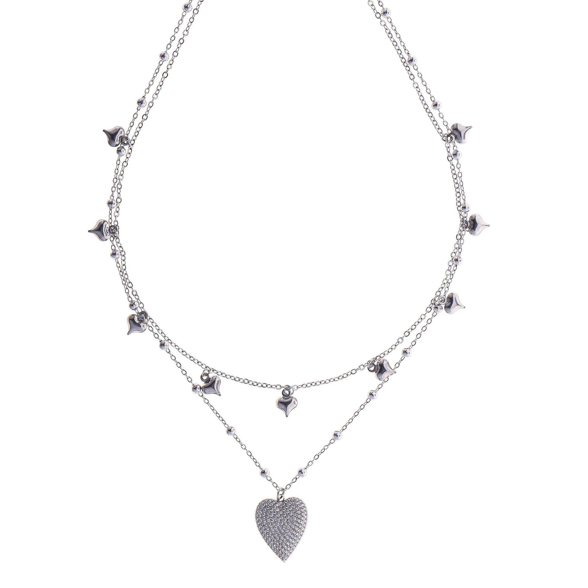 Collana con cuore - Collana Silver Hearts