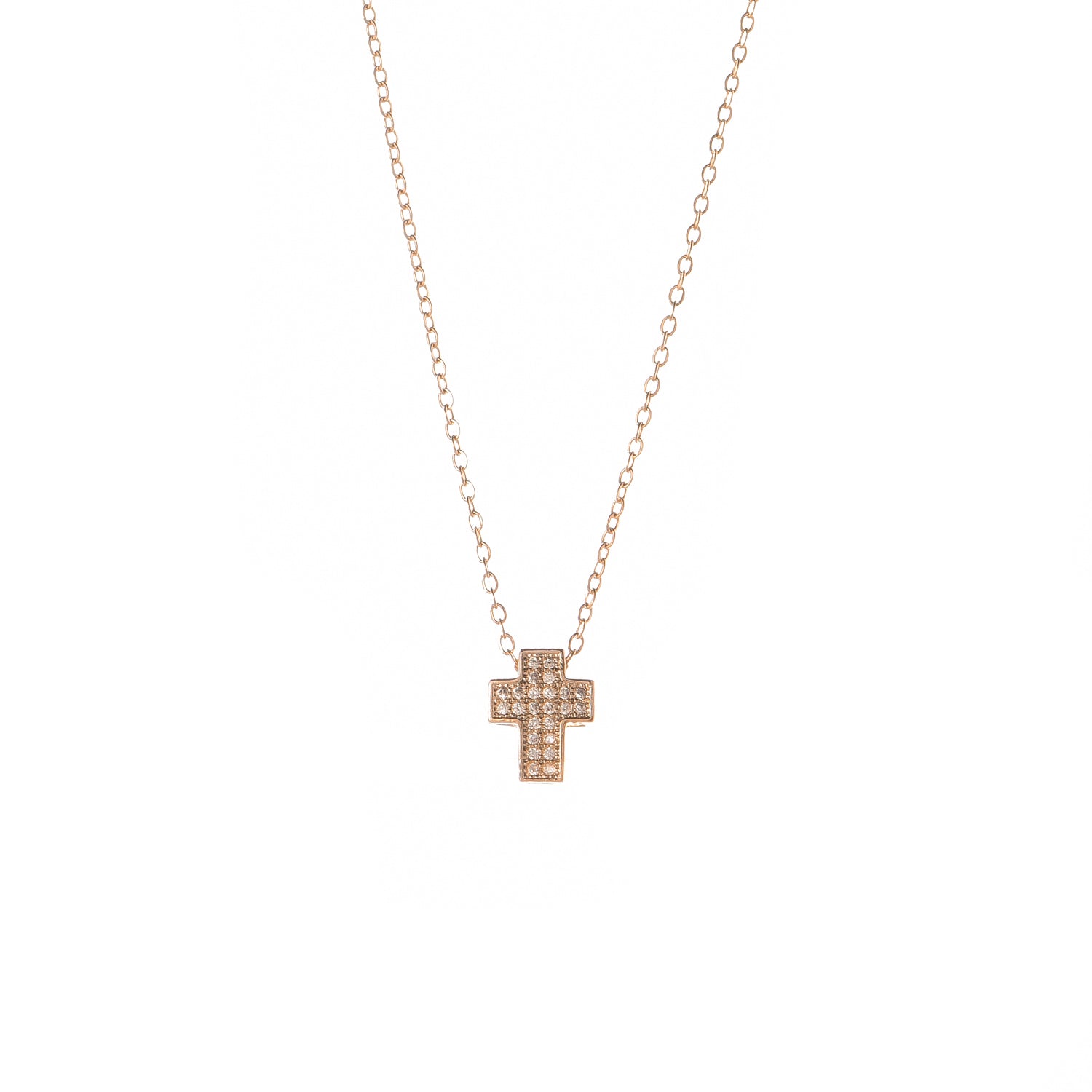 Collana con croce dorato - Collana Small Gold Cross Icon