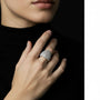 Anello in argento 925 - Anello Silver Ribbed Dome