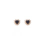 Orecchini pendenti con cuore dorato - Orecchini Gold Zuri Black Heart