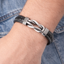 Bracciale in acciaio inossidabile - Bracciale Uomo Knot