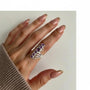 Anello - Anello Zenia Six Purple Gems