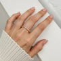 Anello dorato - Anello Veretta Gold
