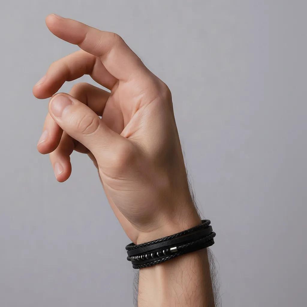 Bracciale  Uomo  Volcanic Noir