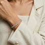 Bracciale con cuore in argento 925 con zirconi - Bracciale Angelic Heart Luxe