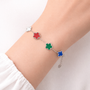 Bracciale - Bracciale Quadrifoglio Silver Multycolor