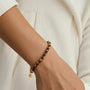 Bracciale dorato - Bracciale Sun Knot Brown