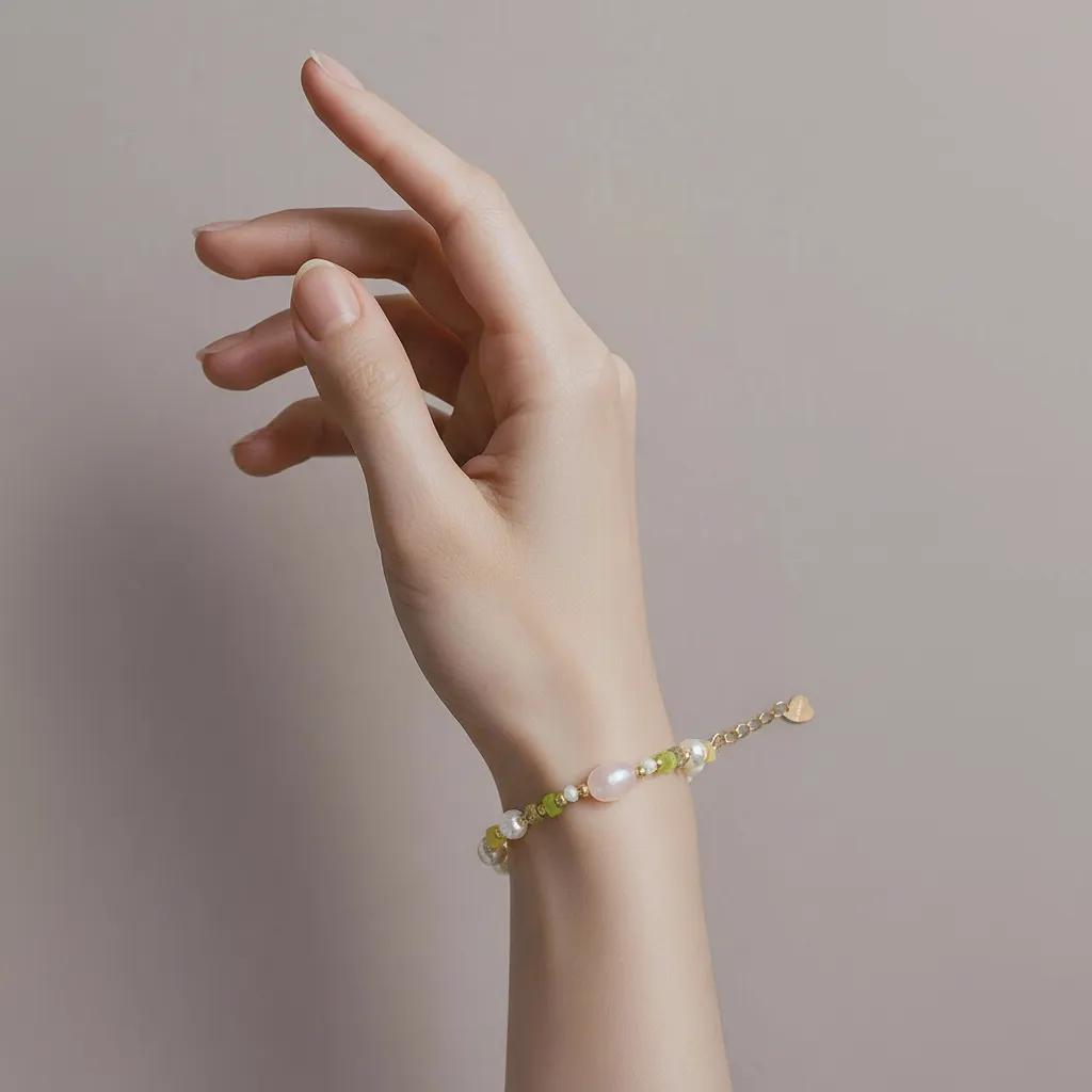 Bracciale dorato - Bracciale Green Harmony