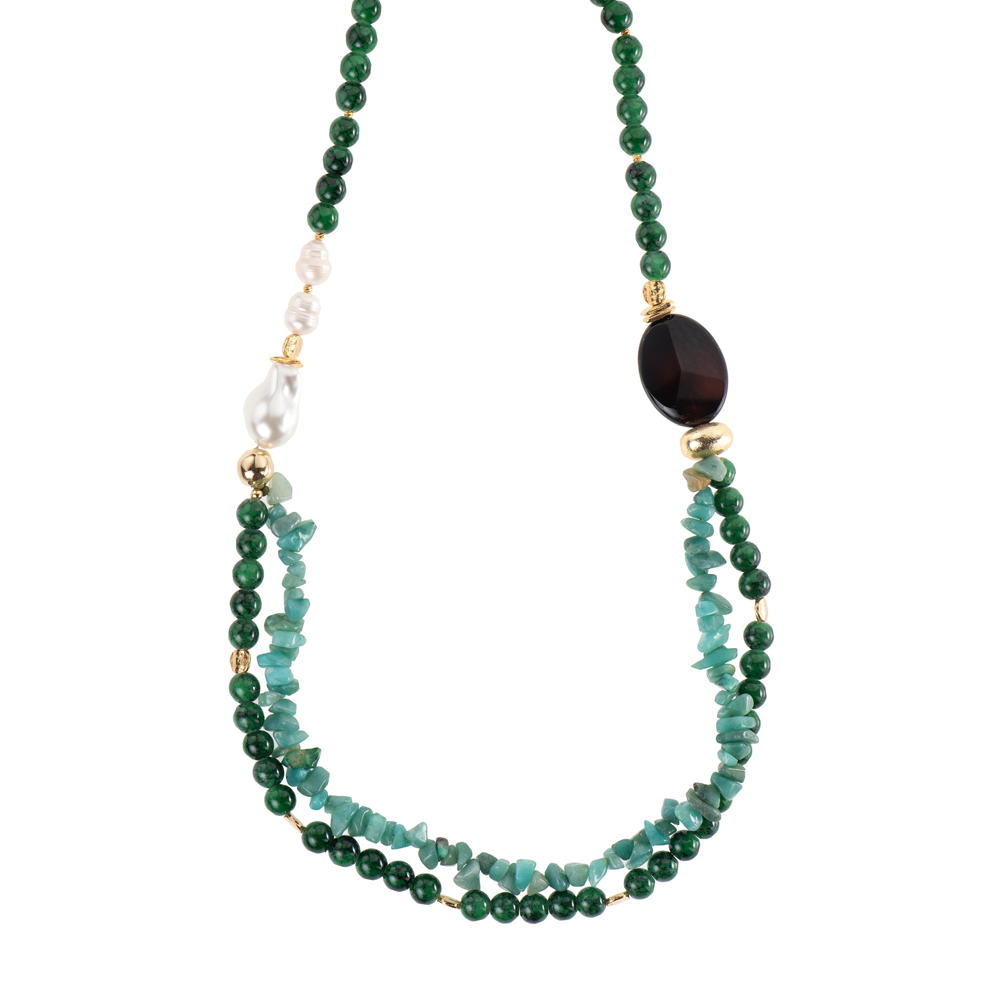 Collana dorato - Collana Forest Abyss - Maxi Long Necklace