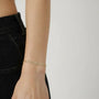 Bracciale con cuore in argento 925 con zirconi - Bracciale Argento 925 Triple Infinity