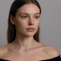 Collana dorato - Collana Ultralight Flower Blu
