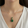 Collana pendenti in argento 925 - Collana Argento Parfume Green