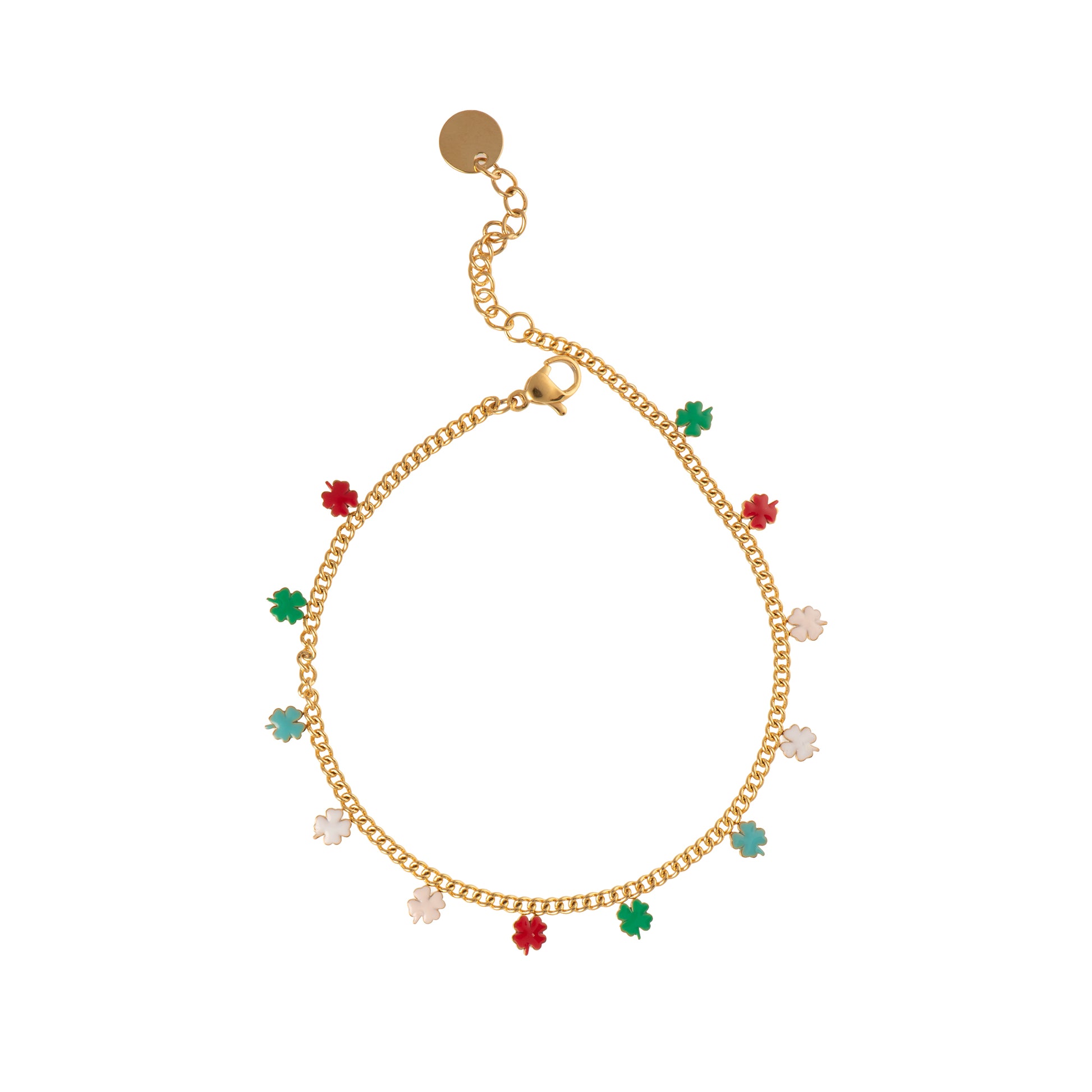 Cavigliera con charm dorato - Cavigliera Lucky Charm Gold
