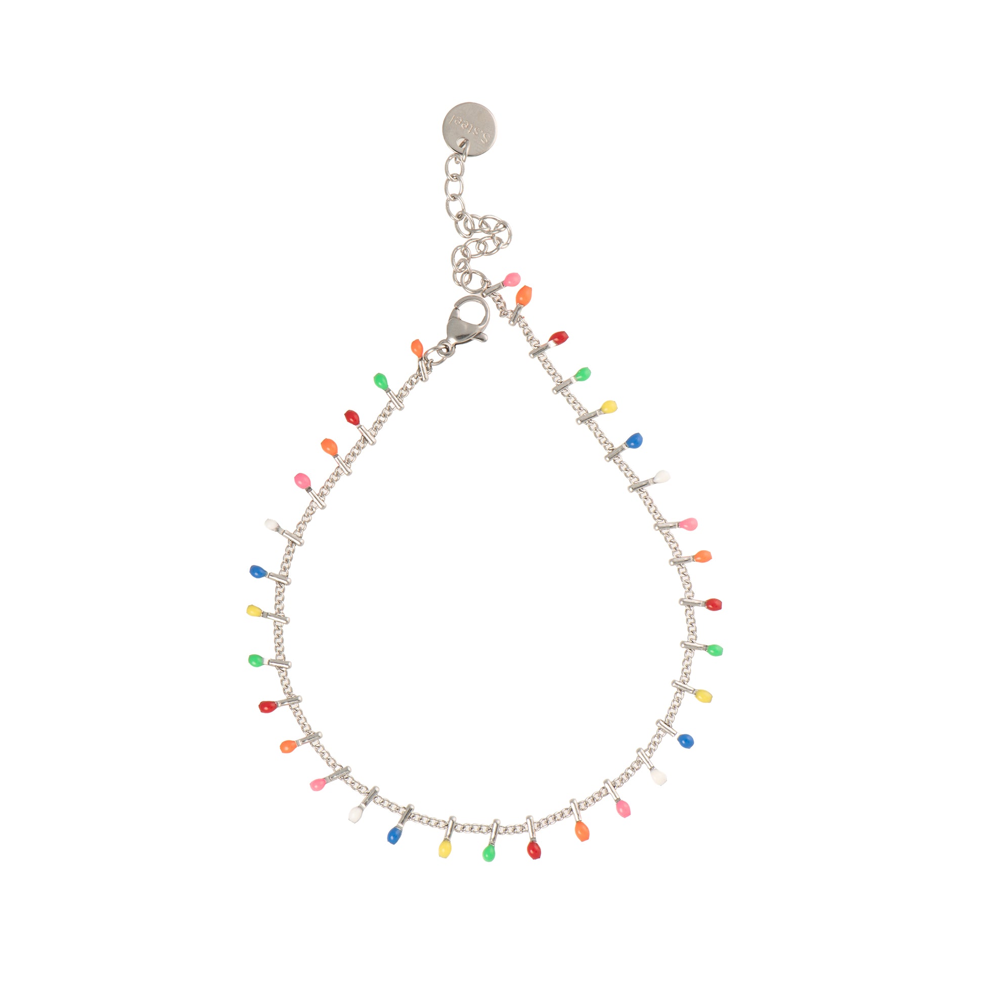 Cavigliera pendenti con charm - Cavigliera Rainbow Lights