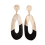 Orecchini pendenti in argento 925 - Orecchini Echi Tribali Geometric hole