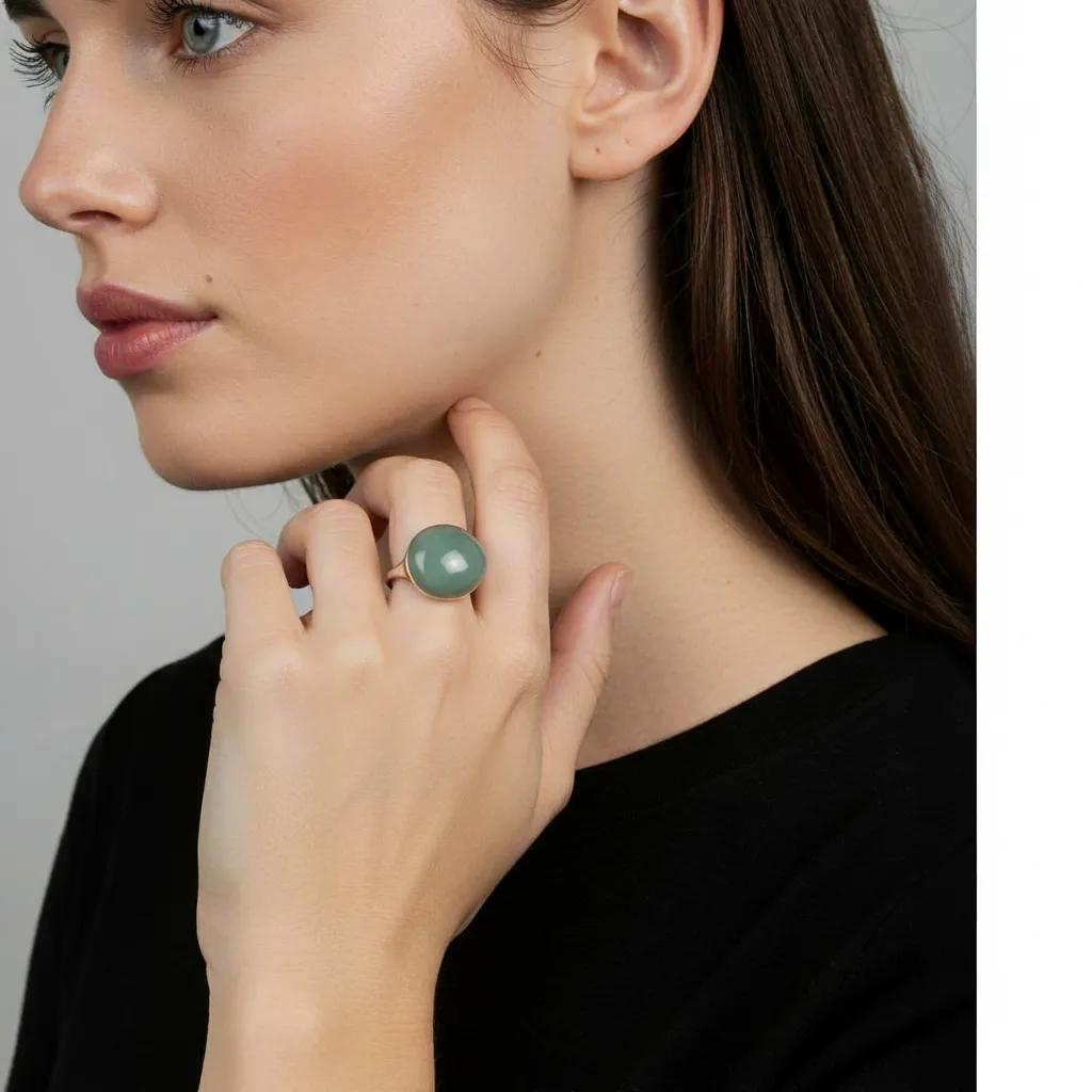 Anello - Anello Silver Light Green - FOTO 2
