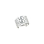 Anello argentato - Anello Grid