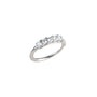 Anello argentato con zirconi - Anello Five Diamonds