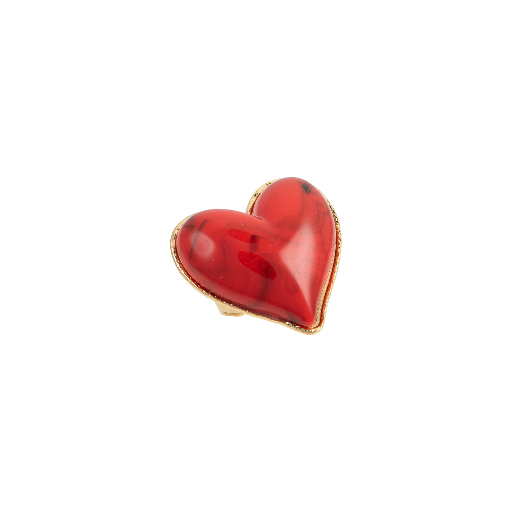 Anello con cuore dorato - Anello Cuore