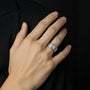 Anello con zirconi - Anello Silver Band Zircon - FOTO 2