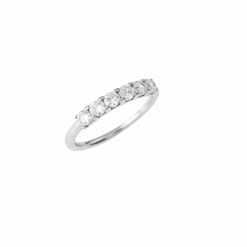 Anello con zirconi - Anello Silver Six Diamonds