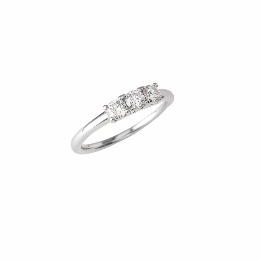 Anello con zirconi - Anello Silver Trilogy