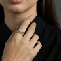 Anello con zirconi - Anello Silver Zircon - FOTO 2