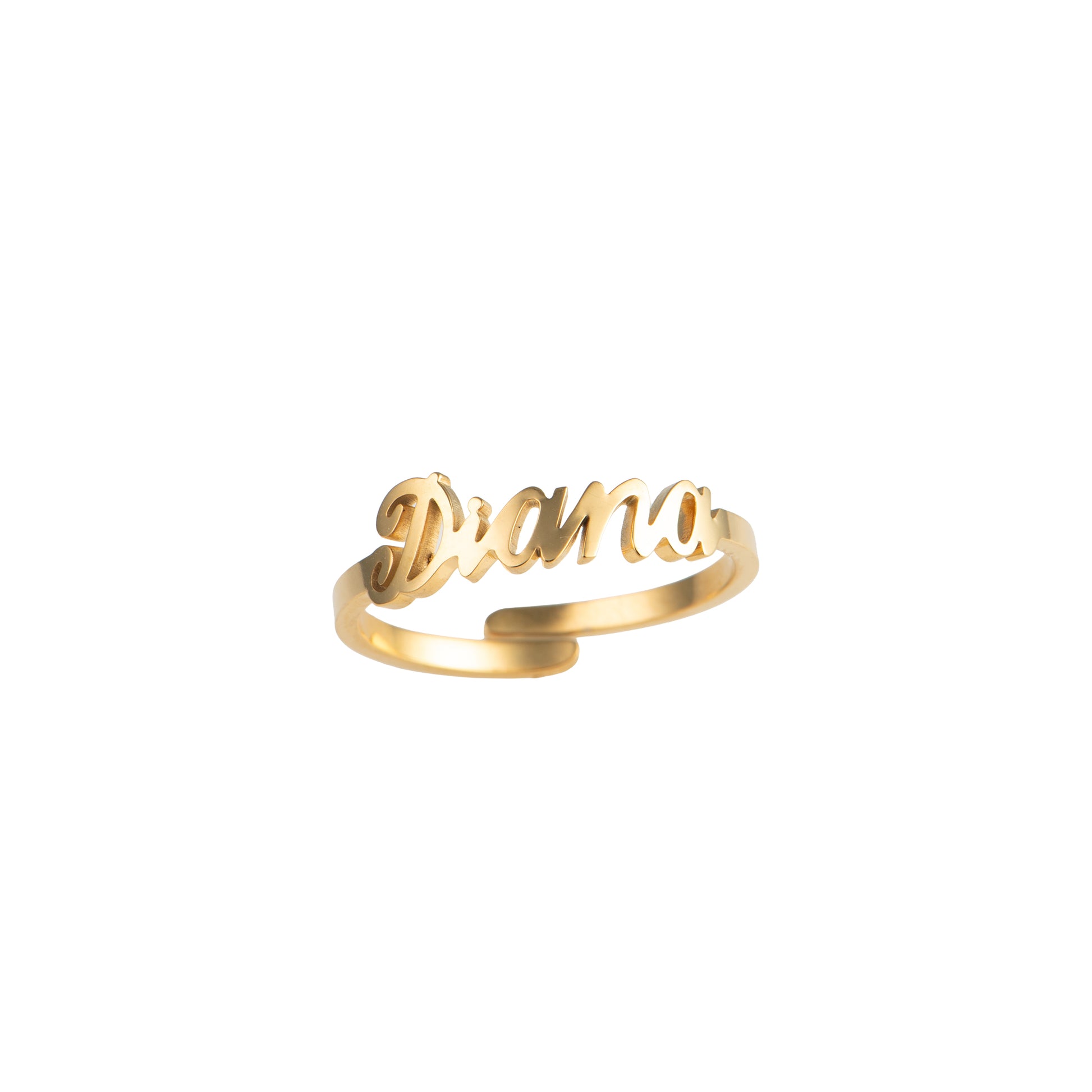 Anello dorato - Anello Diana
