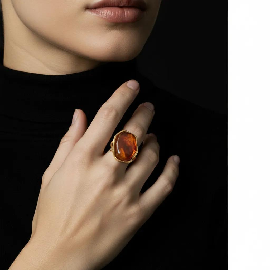 Anello dorato - Anello Eden Bronze - FOTO 2
