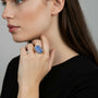 Anello dorato - Anello Eden Light Blue - FOTO 3