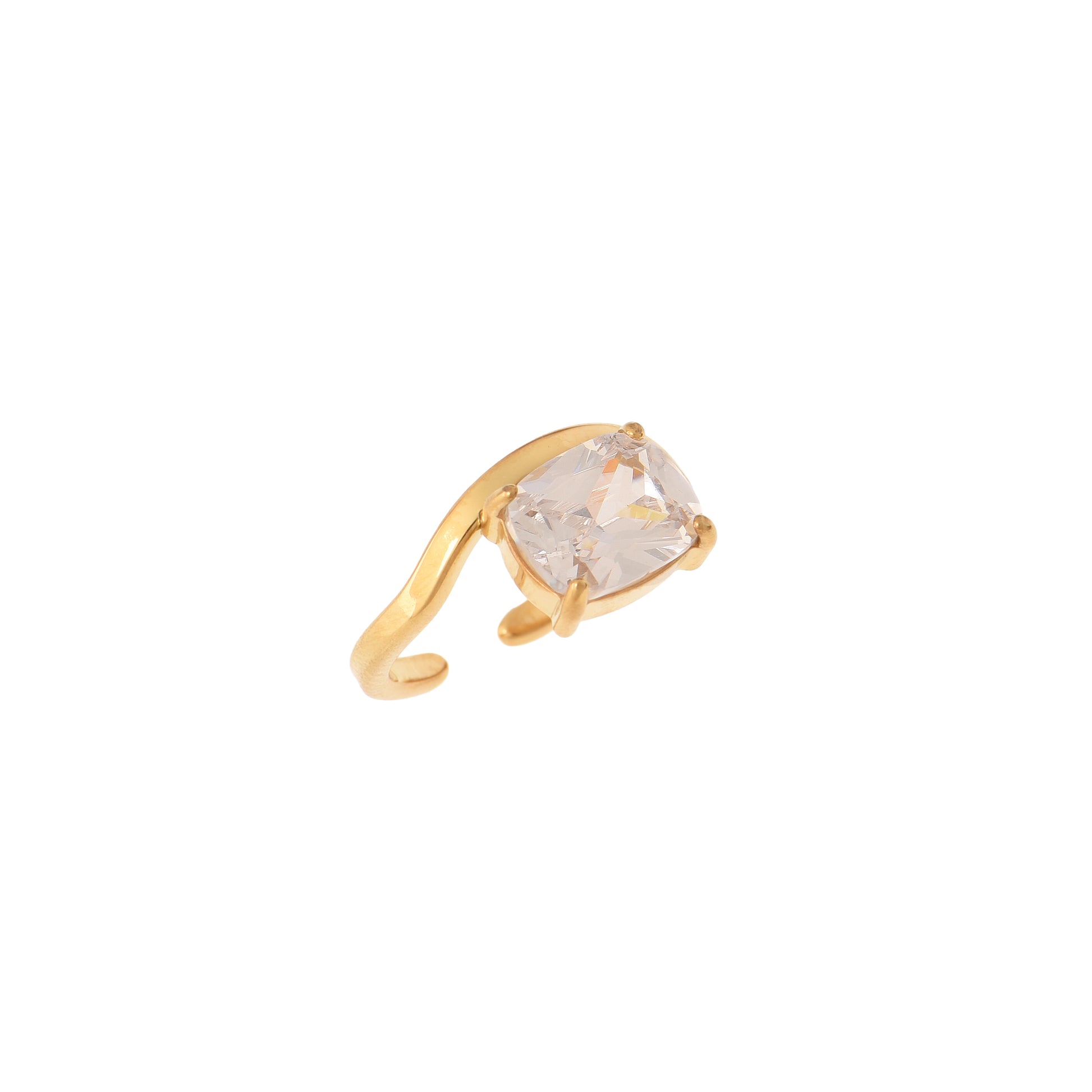 Anello dorato - Anello Gold Diamond