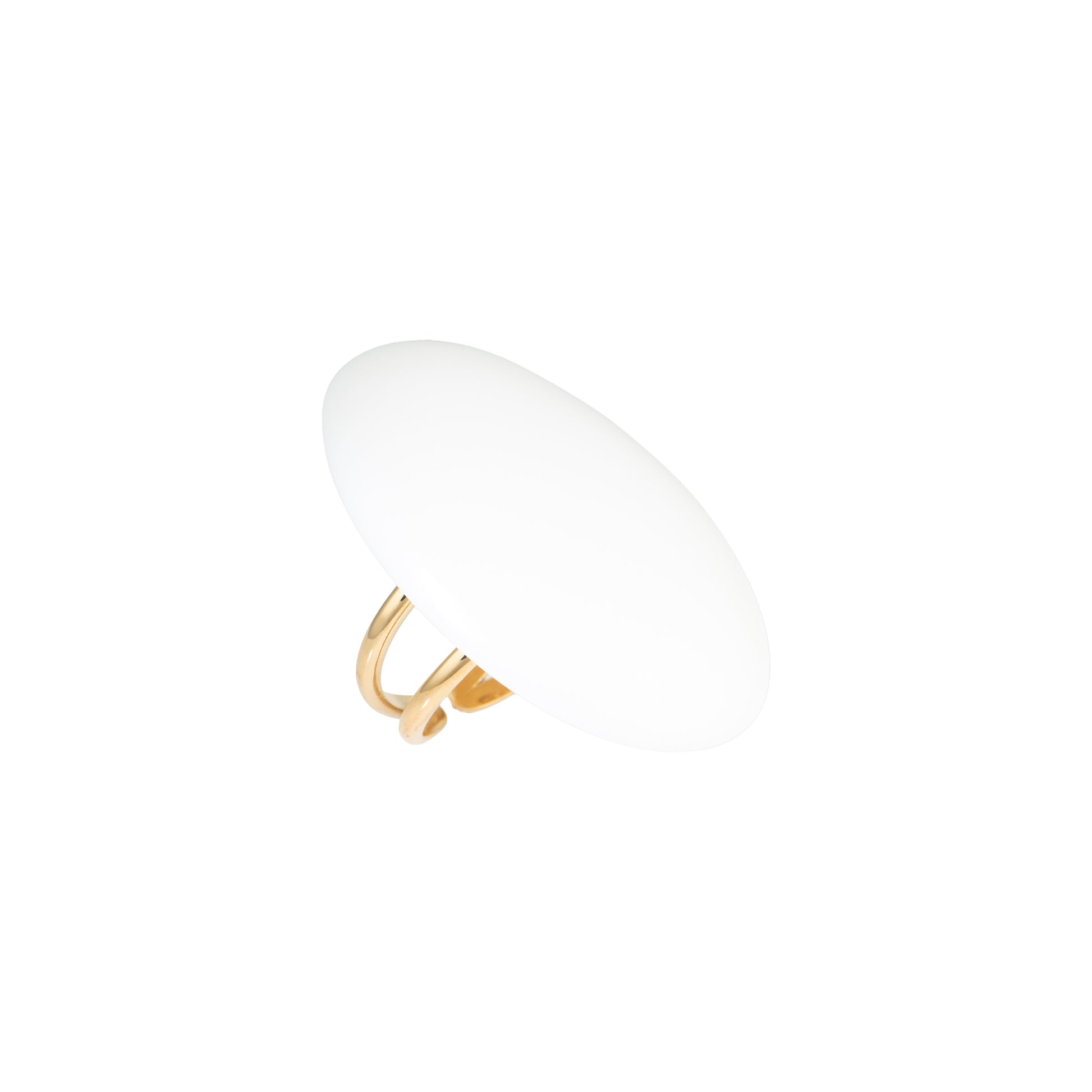 Anello dorato - Anello Gold Iconic - BIANCO