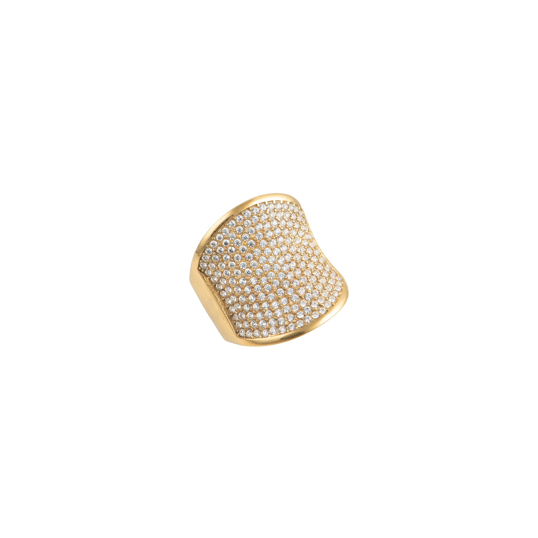 Anello dorato - Anello Gold Shine Shield - FOTO 2 