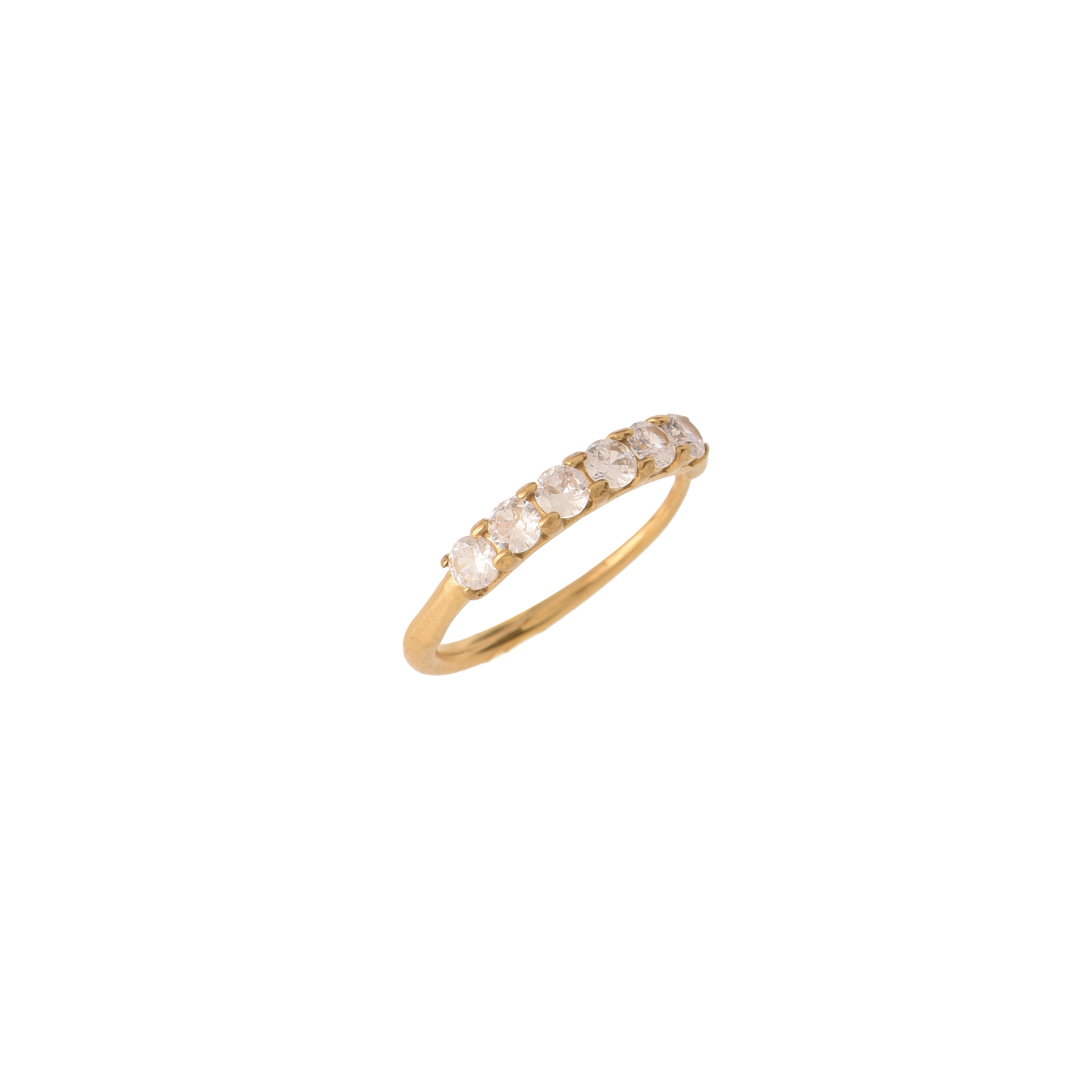 Anello dorato - Anello Gold Six Diamonds