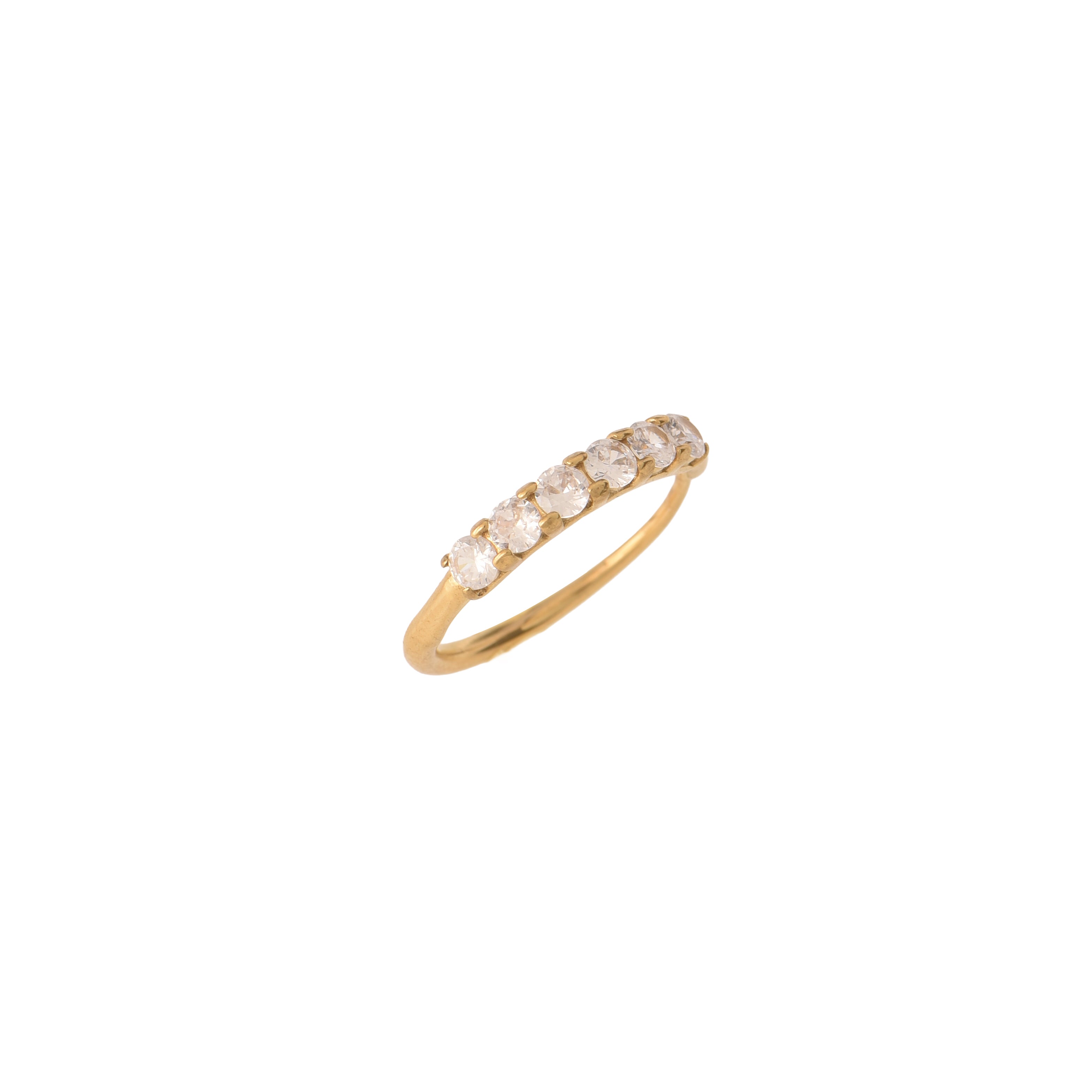 Anello dorato - Anello Gold Six Diamonds