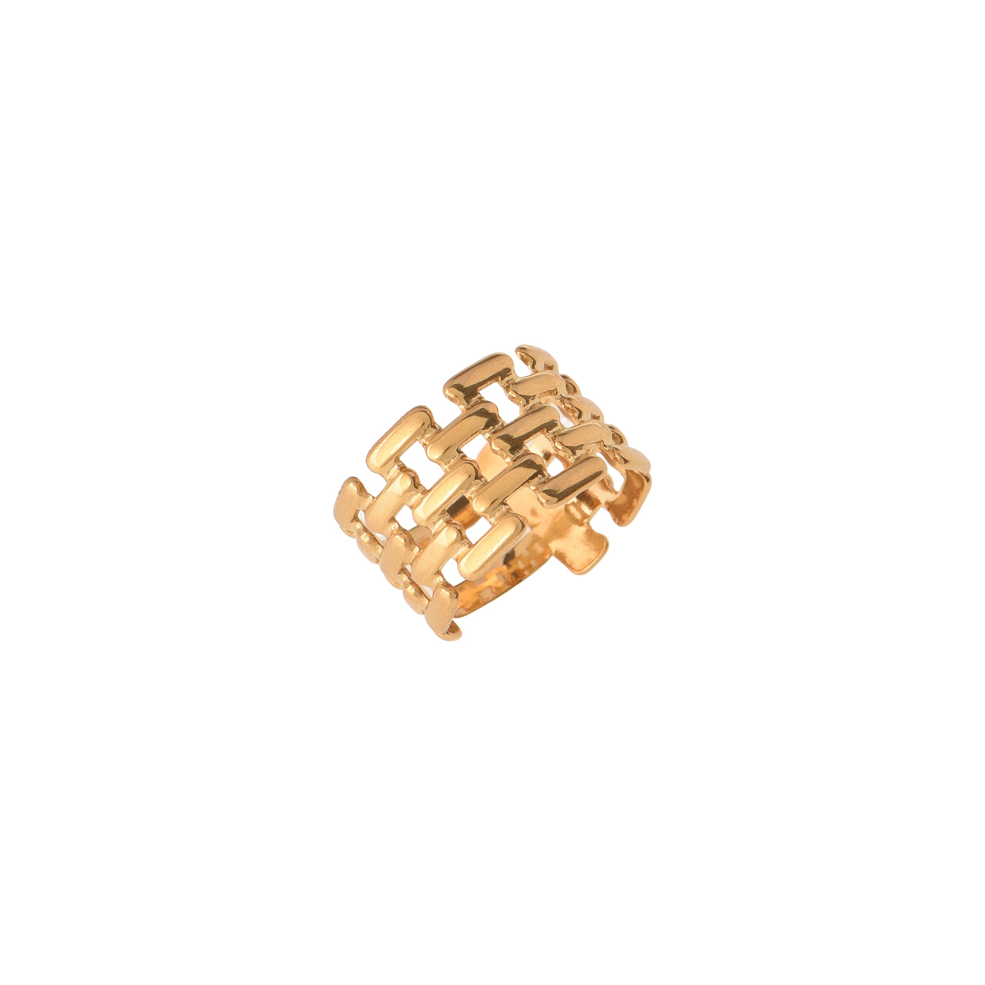 Anello dorato - Anello Grid