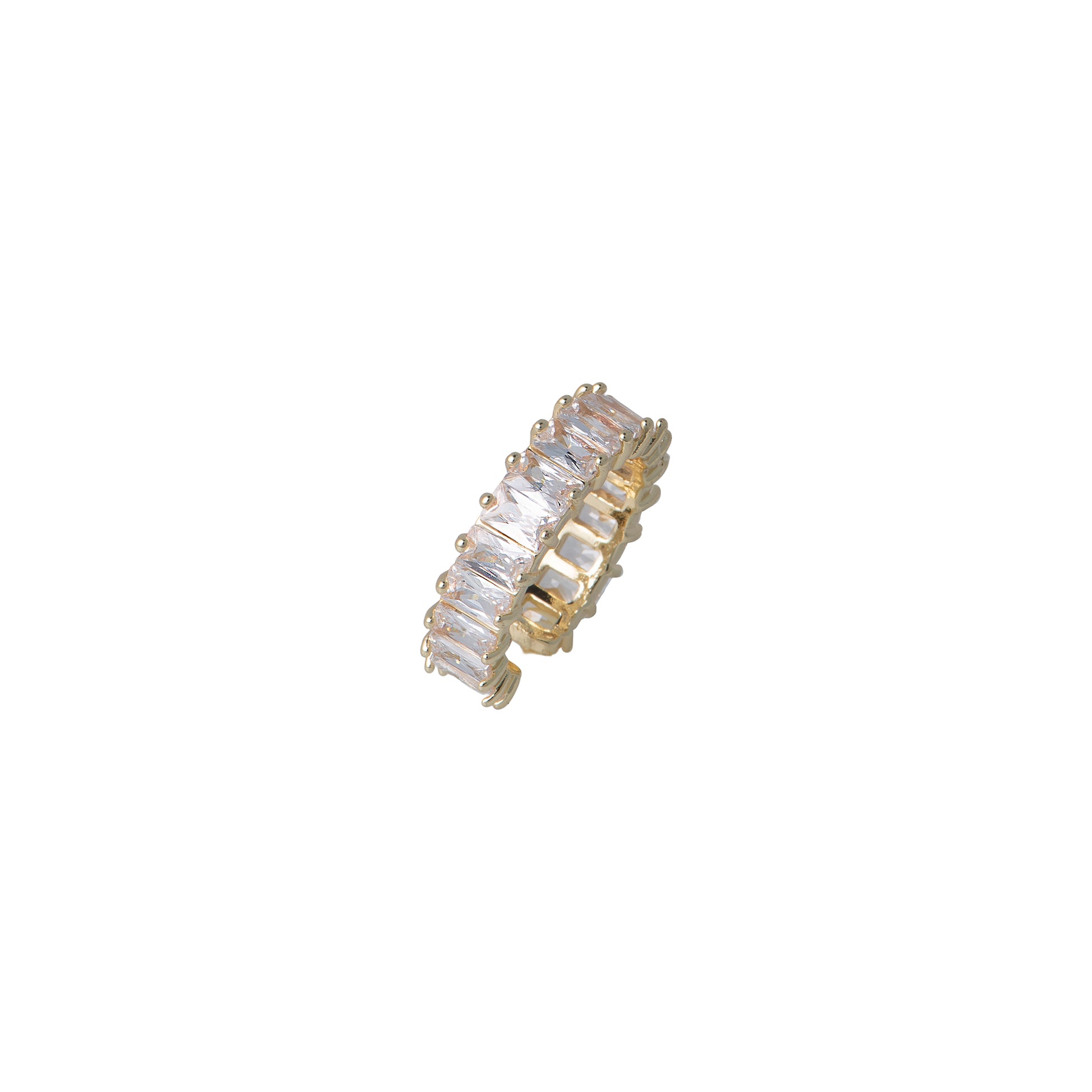 Anello dorato - Anello Veretta Open Gold - FOTO 3