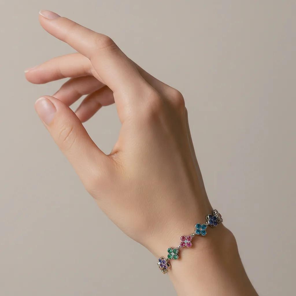 Bracciale - Bracciale Silver Sparkling Rainbow - FOTO 2