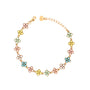 Bracciale con charm - Bracciale Rainbow Clover Chain